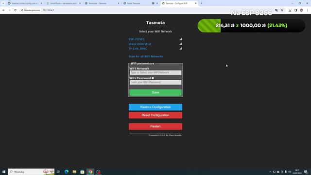 SONOFF Basic R2/R4 SUPLA Brama , Termostat Tasmota смотреть онлайн