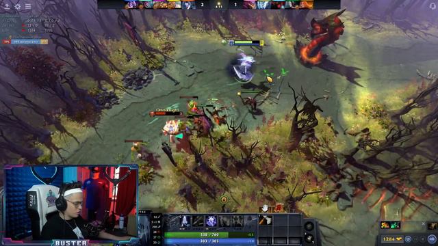 бустер играет в dota 2 & Zark руинит игру buster'у в Dota 2 & БУСТЕР В ЯРОСТИ!
