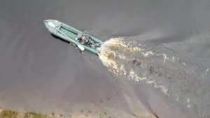 ПВХ лодка «КАТАБАЙД-2» (байдарка с транцем) на небольшой реке под мотором 3,6 лс (реально силы 2,5)