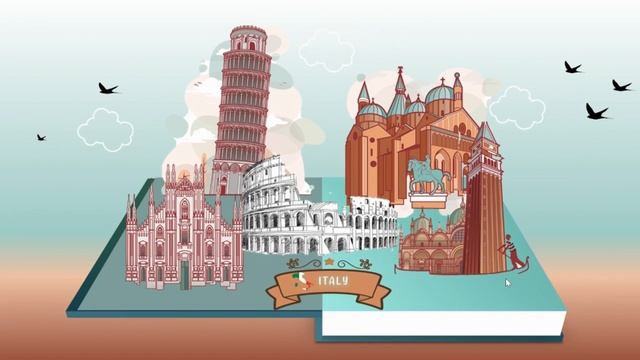 FLIP POP UP BOOK PPT ANIMATION | FREE DOWNLOAD | AESTHETIC | COOL | EUROPE | смотреть онлайн