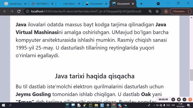 Java 0-dars | Java dasturlash tili haqida смотреть онлайн
