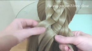 Коса Плетешок  Плетение из 6 прядей. Очень просто. Видео-урок