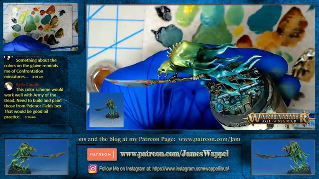 How to paint Glowing Green effects with oil paints! смотреть онлайн