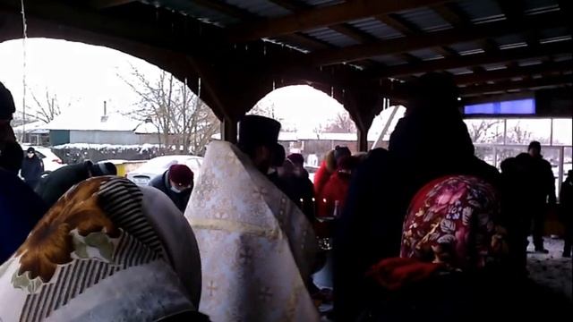 Крещение 2021г .пос.Щербиновский В храме преподобного Серафима Саровского.Чин освящения воды. смотреть онлайн