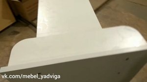 Мебель Ядвига. Маникюрный стол МС10. Цвет белый цветы.