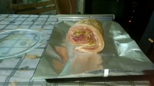 Рулет из свинины.