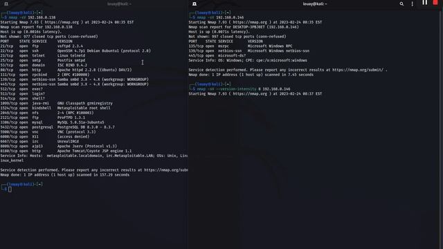 Nmap - Service and OS Detection смотреть онлайн