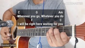 Right Here Waiting - Richard Marx (Acoustic Minus One with Guitar Chords)