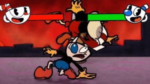 Cuphead VS Mugman (Animación) Con Barra de Vida