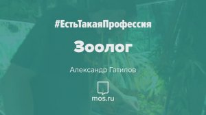 #ЕстьТакаяПрофессия. Зоолог