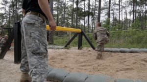 Ranger students tackle the Darby Queen Obstacle Course