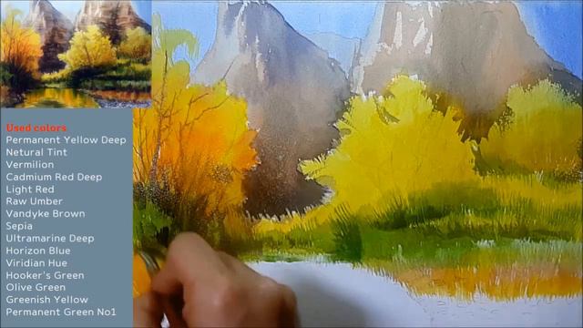 [Eng sub] How to paint watercolor Lesson 7 / Nagging disguised as foliage painting! [ART JACK]