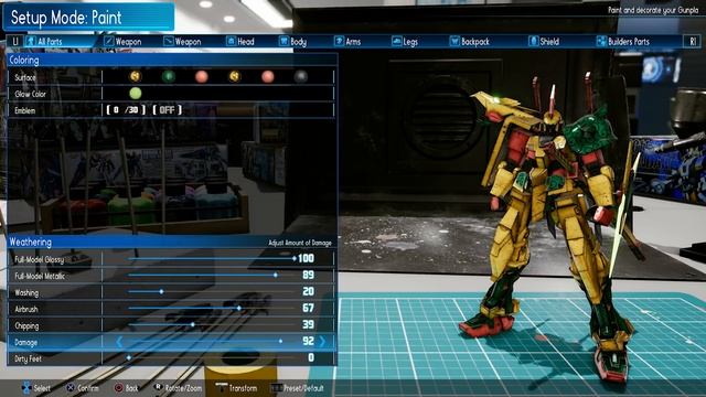 NEW GUNDAM BREAKER - Setup Mode (Game footage) смотреть онлайн