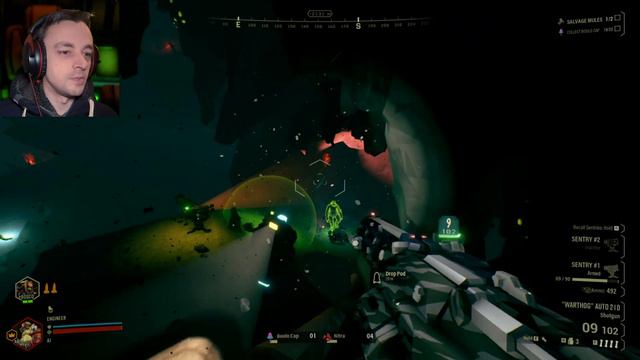 Deep Rock Galactic Ep26 - Crouching drop pod hidden mushroom! смотреть онлайн