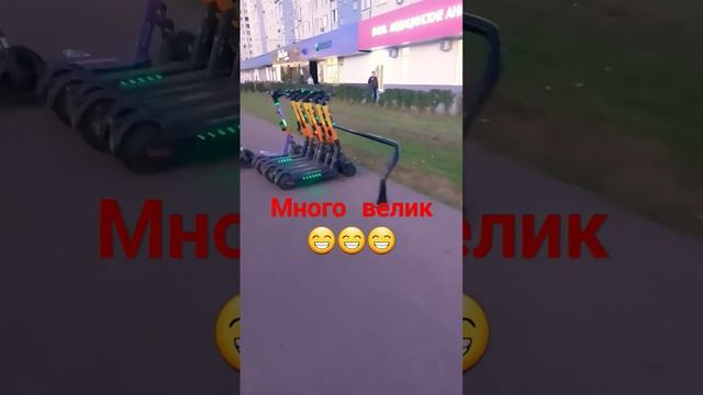 Много велик ??? #москва #москвасити #самокат #яндекс #woosh #laqaynews