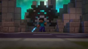 Minecraft: Steve VS Herobrine music video {janji Heroes tonight} - black plasma animation