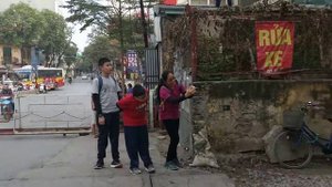 Hanoi train street