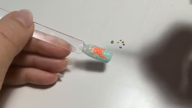 Дизайн ногтей морская звезда и стразы в ОТПУСК !!! смотреть онлайн