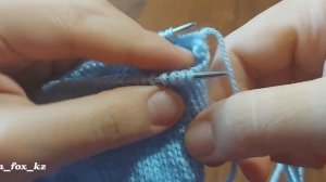 Закрытие петель способом "Петля в петлю" | Основы вязания спицами