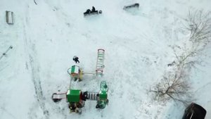 Детское игровое Оборудование КСИЛ. Монтаж зимой без проблем