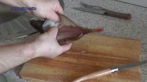 Как быстро почистить крупного окуня