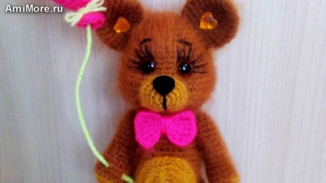 Амигуруми: схема Мишка-валентинка. Игрушки вязаные крючком - Free crochet patterns. смотреть онлайн