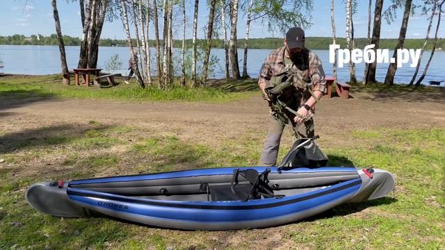 Байдарка Олонка - загрузка для похода выходного дня смотреть онлайн