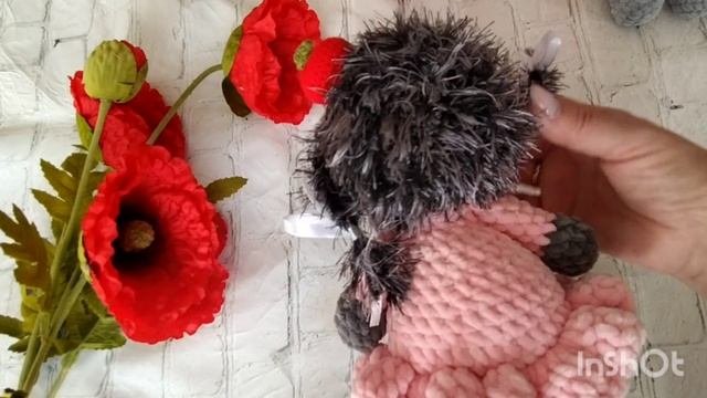Вязаные игрушки крючком, из плюшевой пряжи,готовые работы за неделю.