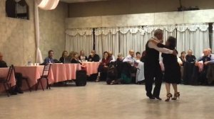 Mirta Podestá y Eduardo Martínez bailaron en la milonga Garufa - Haedo