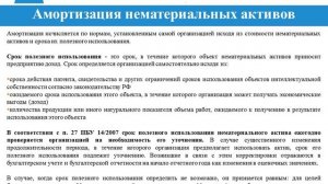 Бухгалтерский учет нематериальных активов (счет 04)