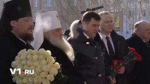 Февраль 2014. Патриарх Кирилл побывал на месте теракта в Волгограде.