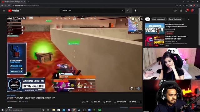 MAMBA AND KRUTIKA REACT ON GOBLIN 1v7 CLUTCH?? | Soul is Emotion смотреть онлайн