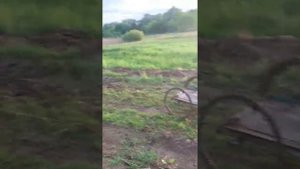 Покатушки на велосипеде с коляской по грязи!