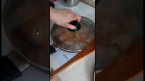 Готовим из полуфабрикатов. Соевый шницель в соусе с белыми грибами