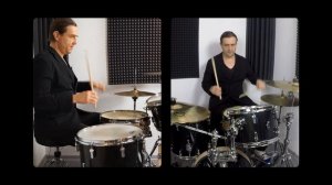 Учебное видео для барабанщиков. Разбор простых рудиментов на ударной установки.