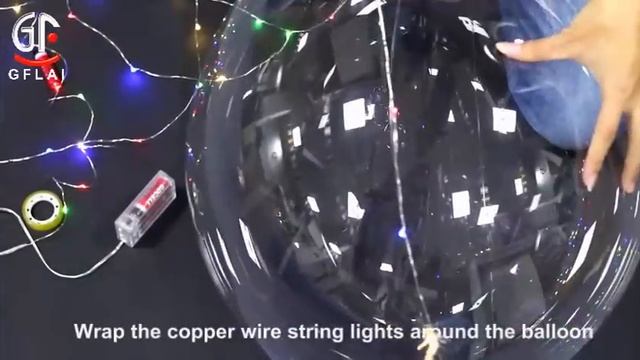 Floating Light Up LED Bubble Balloons With Multi-Color Firefly String Lights Wedding Party Favor смотреть онлайн