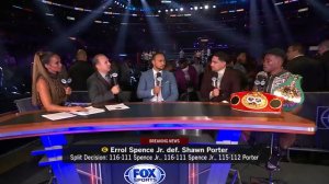 Errol Spence Jr. after split decision win over Shawn Porter: ‘I want Manny Pacquiao’ | PBC ON FOX