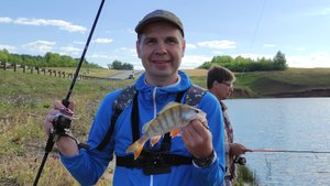 Рыбалка на деревенском пруду в августе. Ловим окуней и щучек на лайт (14.08.22)
