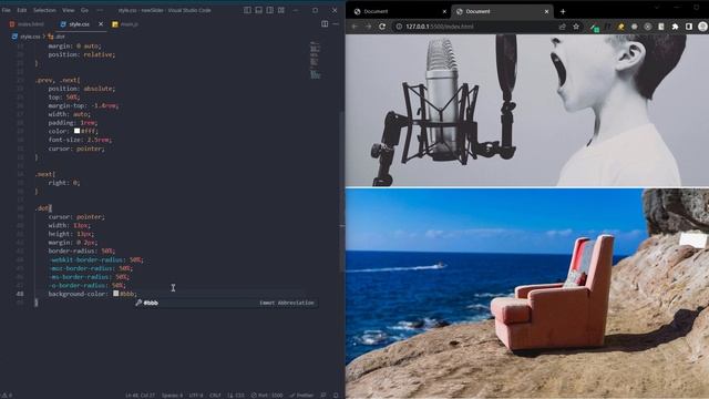 How To Build A Simple Image Slider With Javascript #javascript #javascriptproject