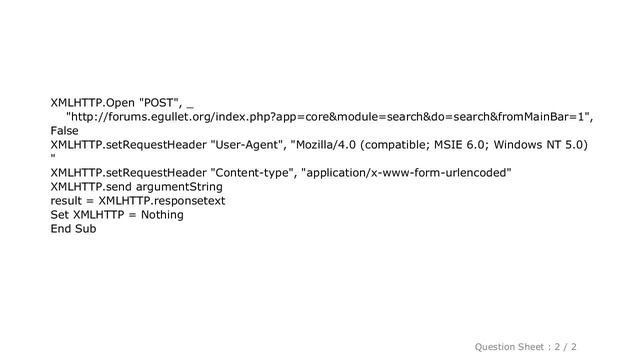 HTML : Pass Parameters in VBA HTTP Post Request смотреть онлайн
