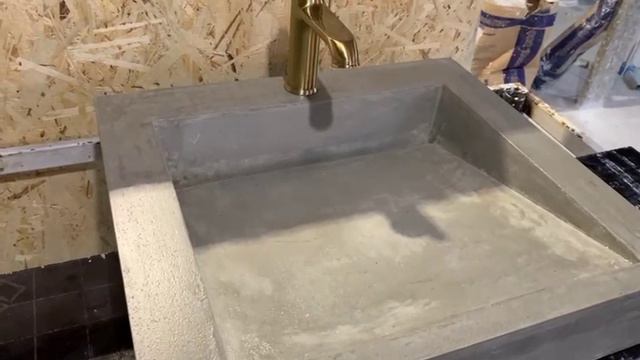 раковина из бетона