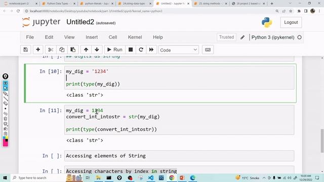 Python tutorial | String data type in Python | Python strings | String in Python - Hindi