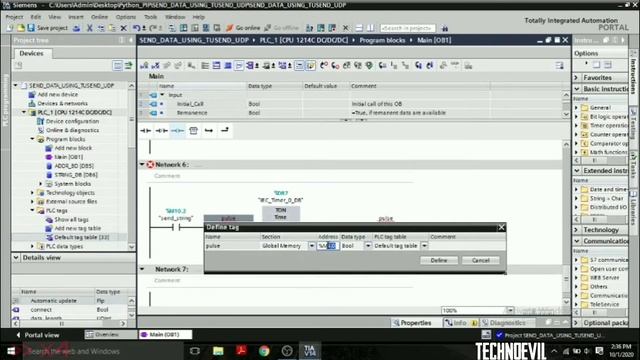PLC & Python Communication using UDP (User Datagram Protocol)  | to Send Strings #Part1