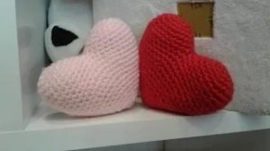Объемное сердце крючком. Подарок на день святого валентина.