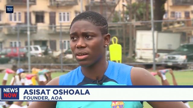 Asisat Oshoala Academy trains teenage girls in basic football techniques смотреть онлайн
