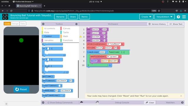 App Lab: Bouncing Ball Tutorial смотреть онлайн