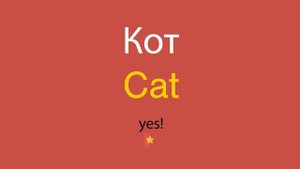 Кот по-английски