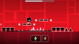 показываю где находится 3 звезда в geometry dash на 1 уровень