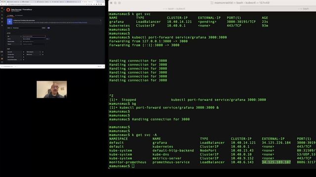 Kubernetes LAB 36: Install Grafana on your Kubernetes cluster & add Prometheus as data source & vie