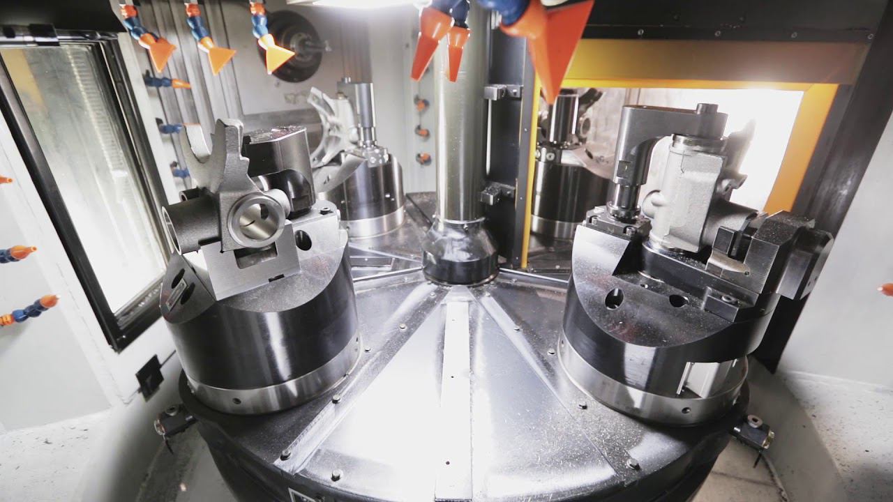 Обработка тормоза из чугунной отливки на 3-х шпиндельном мультицентре смотреть онлайн